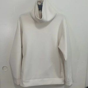 TAKEO KIKUCHI designer japanese white sweater with oversized collar